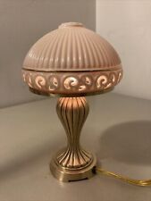 Quoizel Lenox Lamp Brass And Porcelain Accent Table Lamp With Shade 9” Petite picture