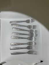 Set Of 8 Cambridge Stainless CONQUEST Salad Forks 7 1/8” picture