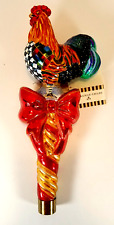 Mackenzie Childs Rooster Courtly Check Christmas Tree Topper picture
