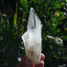 5.5in 260g Grounding Colombian Lemurian Seed Crystal Tabby, Optical Quartz, Tapi picture