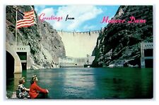 Postcard Greetings from Hoover Dam M9 picture