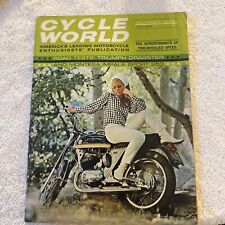 OCTOBER 1966 CYCLE WORLD vintage motorcycle magazine picture