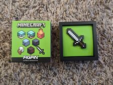 Figpin Sword Enamel Pin #Y58 - Minecraft Mini Mystery Series 2 SUPER RARE 1:40 picture