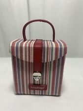 Longaberger Red Blue Striped Travel Jewelry Box picture