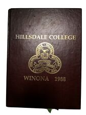 Vintage Hillsdale College Michigan Winona 1988 Yearbook picture