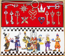 13pcs/Set Kingdom Hearts II KEY BLADE Necklace Pendant+Keyblade+Keychain Silver picture