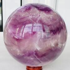 3580G Natural Fluorite ball Colorful Quartz Crystal Gemstone Healing picture