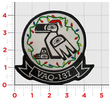 NAVY VAQ-137 ROOKS CHRISTMAS EMBROIDERED HOOK & LOOP MILITARY PATCH picture