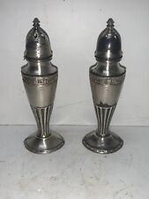 Vintage W.B. Mfg. Silver Plate Salt & Pepper Shakers 1920’s picture