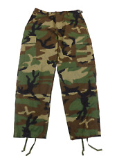 BDU Hot Weather Combat Pants Medium Short Ripstop US Army Woodland Camo Uniform picture