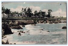 Pacific Grove California Postcard High Tide Exterior View c1910 Vintage Antique picture
