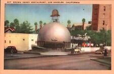 The Brown Derby Restaurant Hollywood California VINTAGE POSTCARD 1107 picture
