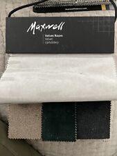 MAXWELL VELVET FABRIC SAMPLE BOOK- 90 Velvet Crafts Scraps Sewing Fabric Samples picture