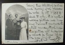 RARE RPPC COVER 1903 INTERLAKEN SWITZERLAND TO NY. VERY EARLY PHOTO POSTCARD. picture
