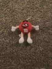 M&M'S WORLD M&M PEANUT SWEET CANDY RED SMALL SOFT PLUSH TOY Ornament 1999 Mars picture