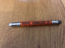 VTG GRAVES COMMISSION LIVESTOCK STOCK YARD AD BULLET PENCIL INDIANAPOLIS IN picture