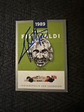 Signed Trading Card Indy 500 Car Indianapolis Emerson Fittipaldi Borg Warner picture