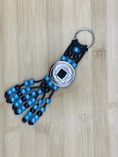 Western Style Keychain-Black/Aqua picture