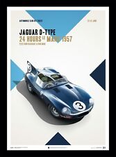 JAGUAR D-Type 24 Hours Le Mans 1957 Ecurie Ecosse Poster SOLD OUT OOP picture