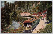 Antique Postcard - The Shasta Limited at Shasta Springs California picture