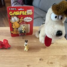 Lot Of  4 Vintage Odie(from Garfield) Items Plush, Car, Scooter, Pencil Topper picture