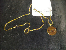Gold Color Hebrew Tetragrammaton Chain Necklace Jehovah YHWH picture
