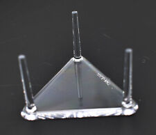 3 Prong Triangle Display Stand 2.5  for Seashells Clear Acrylic Made in USA picture