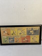 Classic Peanuts By Charles Schulz Snoopy Playing Tennis Pro Framed Comic Strip  picture