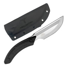 TAKUMITAK Hunter Silver D2 Straight Back Blade G10 Handle Fixed Knife w/ Sheath picture