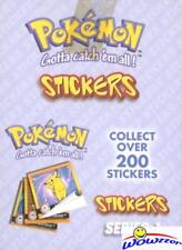 1999 Artbox POKEMON Factory Sealed 30 Pack Box-300 MINT Stickers 25 Years old  picture