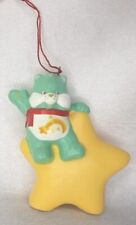 Rare Vintage Care Bears Wish Bear With Star Christmas Ornament 1985  picture