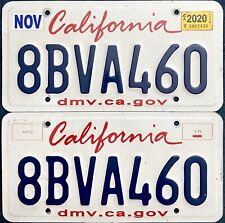 2020 Pair of CALIFORNIA license plates EXPIRED picture