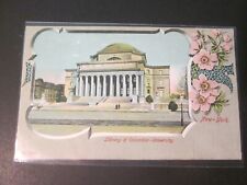 postcard New york city  Columbia library picture
