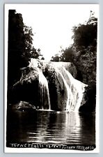 RPPC People at Top of Turney Falls in Oklahoma VINTAGE Postcard 1514 picture