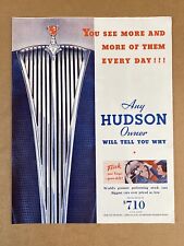 1936 Hudson Car Grille Automobile Art Print Ad Flick Gear Shift picture