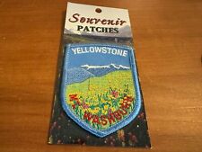 Vintage Mount Washburn, Yellowstone National Park, Souvenir Travel Iron-On Patch picture