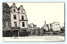 1914-17 War La Petite Place France Village Storefront turned Rubble Postcard E4 picture