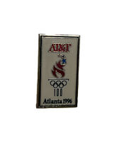 1996 Atlanta Olympics AT&T Sponsor Hat Pin Lapel Pin~Ballou Vintage Trade picture