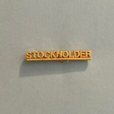 VTG Walmart Lapel Pin Stockholder Gold Tone Associate Employee Collectible picture