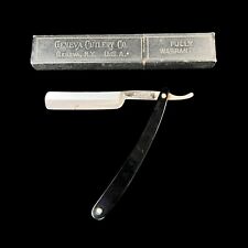 Vintage Geneva Cutlery Straight Razor Blade NY With Case picture