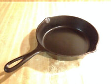 Antique 3 Notch Lodge 2nd Shift #5 Cast Iron Skillet Smooth Flat Restored picture
