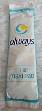 Vintage 1982 Always Sample Pack Of 1 Thin Maxi Pad Movie Prop NOS picture
