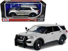 2022 Ford Police Interceptor Utility Unmarked Slick-Top Silver 1/24 Diecast picture