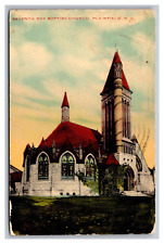 Plainfield NJ Seventh Day Baptist Church Divided Back Postcard Posted 1915 picture