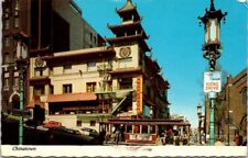 1975 Downtown Street View Chinatown San Francisco California Vintage Postcard picture