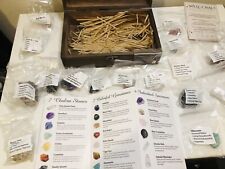 NEW Aovila Healing Crystals Set 23 Healing Chakra Stones Gift picture