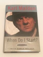 KARL MALDEN & Daughter SIGNED When Do I Start BOOK First Edition 1ST picture