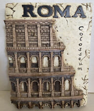 Roma Colosseum 3D Plaster Resin Wall Art Home Decor 13” x 10” Rome  picture