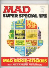 Mad Magazine Super Special Number Thirteen FT Mad Sickie-Stickies (Missing one)  picture