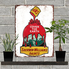 Sherwin Williams Paint  Vintage Look Advertising Metal Sign 9 x 12  60014 picture